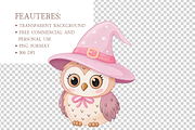 Kawaii Halloween Clipart, a Decorative Illustration by MockupWizard (Thumbnail 3 of 4)