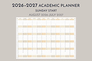 2026–2027 Academic Planner SU Start, a Stationery Template by Olga Begak Art & Design (Thumbnail 3 of 3)