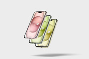 iPhone 15 Plus Mockup, an iPhone Mockup by Graphicbars (Thumbnail 15 of 17)