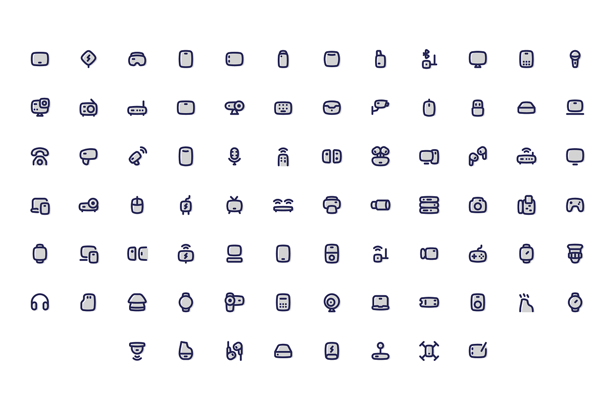 400 Electronic Device Icon Set, a Solid Icon by Directico Design Kit (Photo 4 of 7)