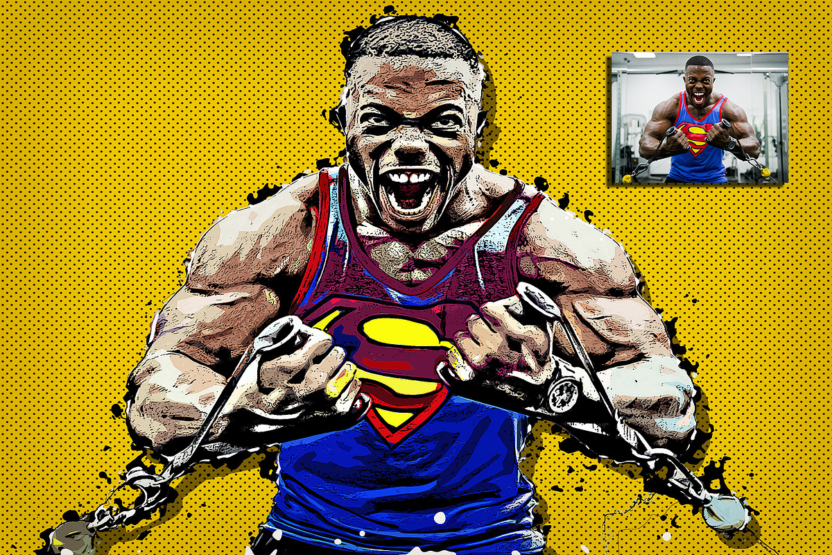 Vector Art Photoshop Action, an Action Add-On by Design Forest