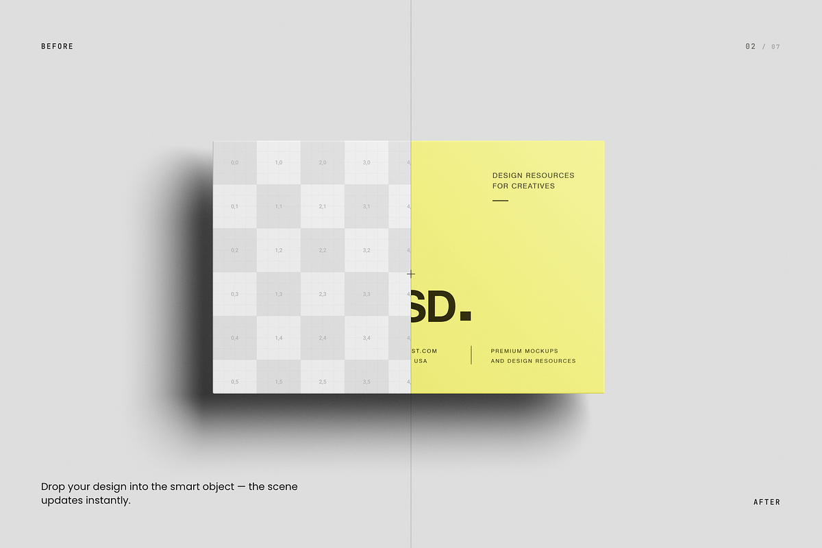 85x55 Business Card Mockup, an Advertising Mockup by Toasin Studio (Photo 2 of 7)