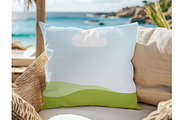 Beach Square Pillow Mockup for Canva, a Household Mockup by NoemieDesigns (Thumbnail 5 of 8)