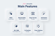 Neumorphic Style 2021 Powerpoint, a Presentation Template by Brandearth RRGraph (Thumbnail 3 of 30)