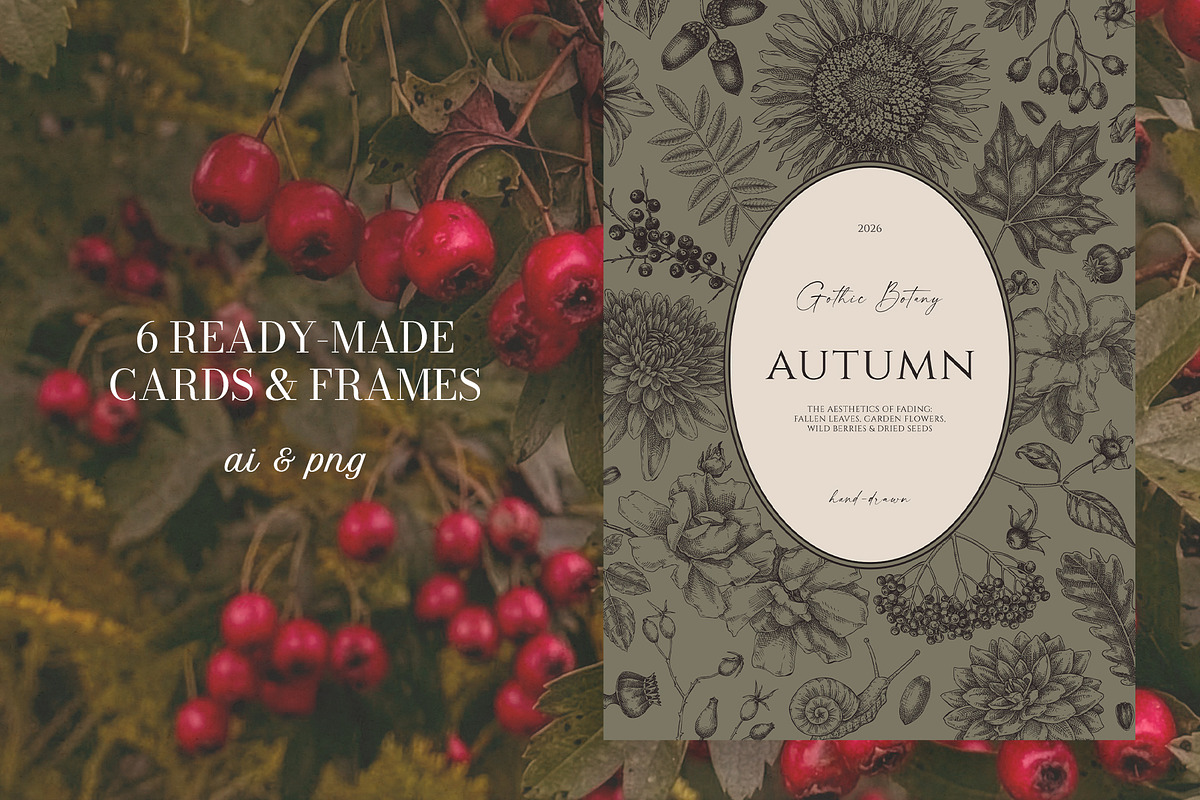Autumn Heritage Botanical Collection, a Seasonal Illustration by Yevheniia (Photo 6 of 13)