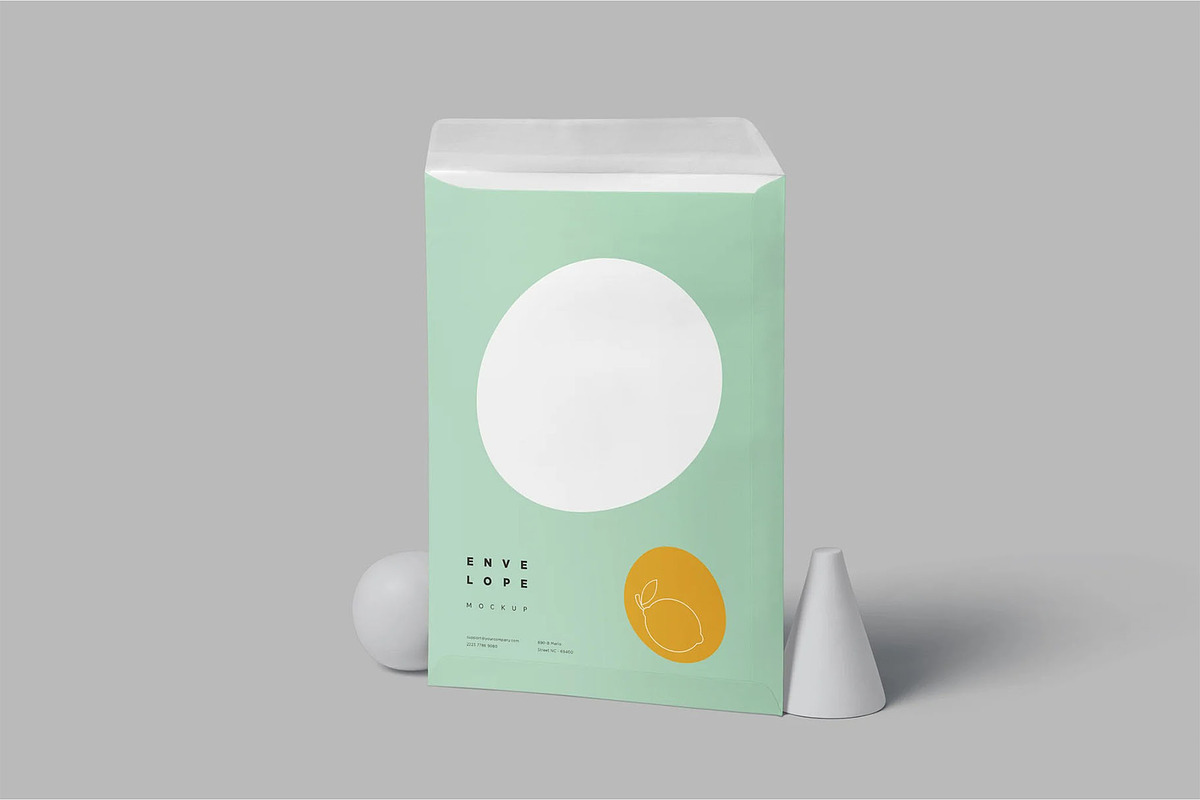 Catalog Size Envelope Mockups, a Packaging Mockup by megostudi0 (Photo 3 of 6)