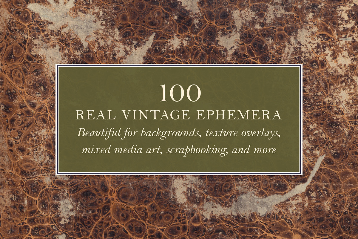 100 Vintage Distressed Backgrounds, a Background Graphic by The Object Atlas (Photo 6 of 9)