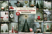 Surreal Moody Christmas Backdrops, a Background Graphic by ThatsDesignArt (Thumbnail 1 of 15)