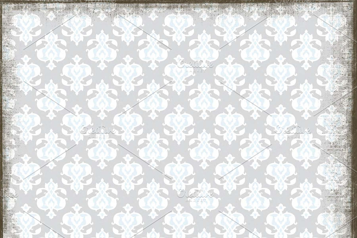 Pale Blue & Grey Pattern Backgrounds, a Pattern Graphic by Le Paper Cafe (Photo 2 of 5)