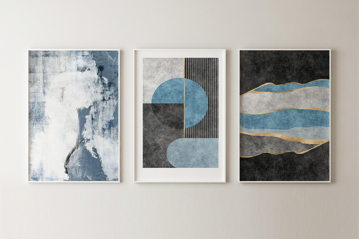 abstract geometric artwork prints, a Decorative Illustration by Muzi pear studio (Photo 9 of 10)