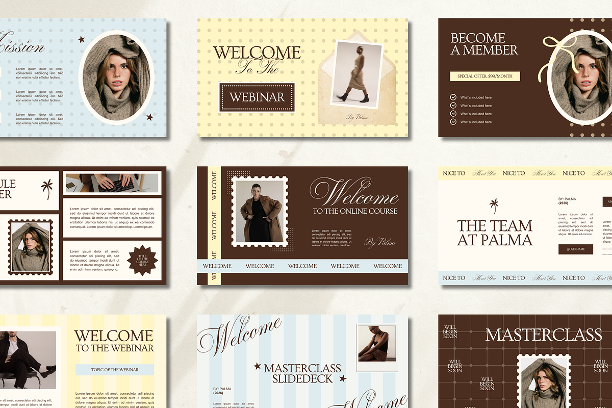 Slide Deck Masterclass Webinar, a Presentation Template by Branding Babe Co. (Photo 1 of 10)