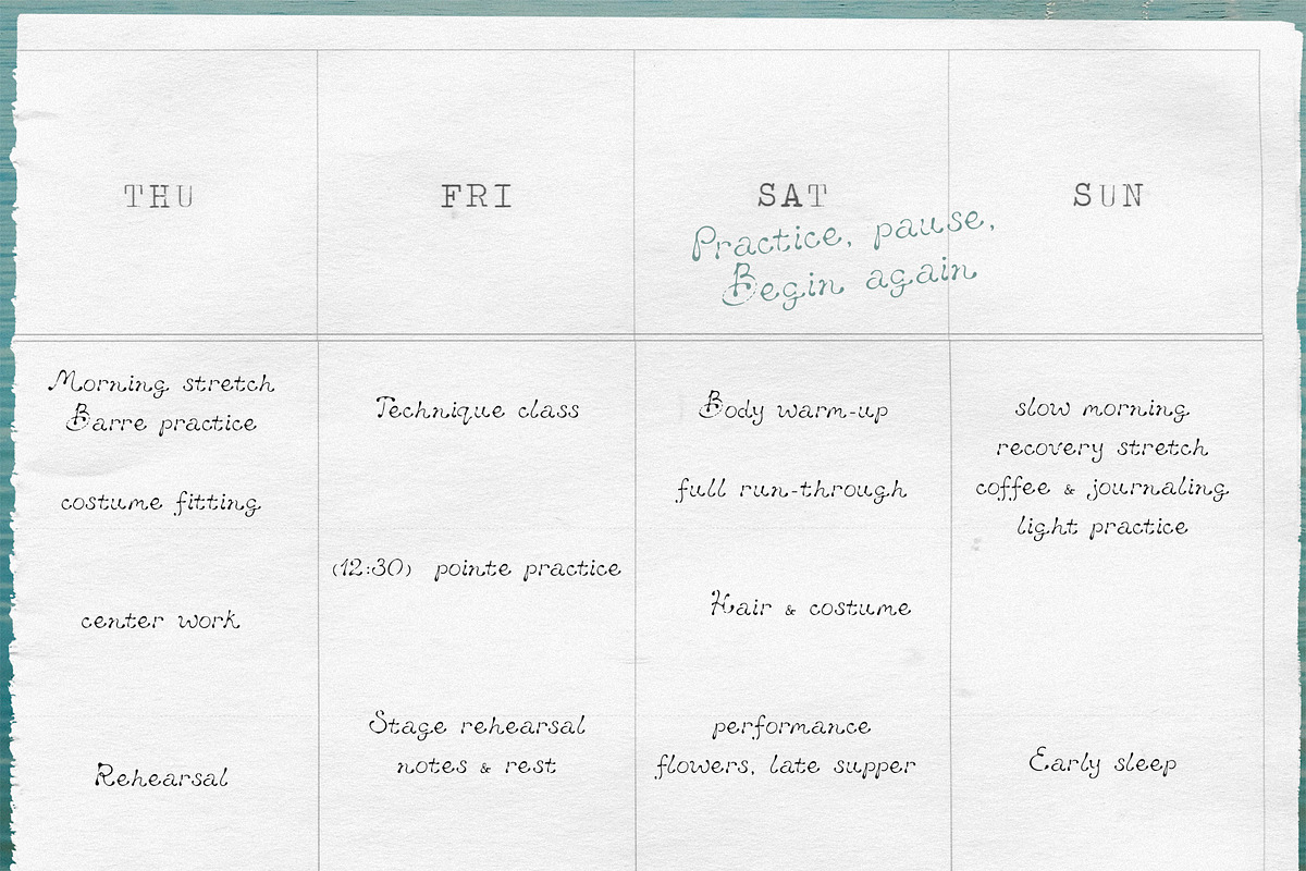 Ballet Ribbon: Handwritten Font, a Handwritten Font by Mneme (Photo 3 of 9)