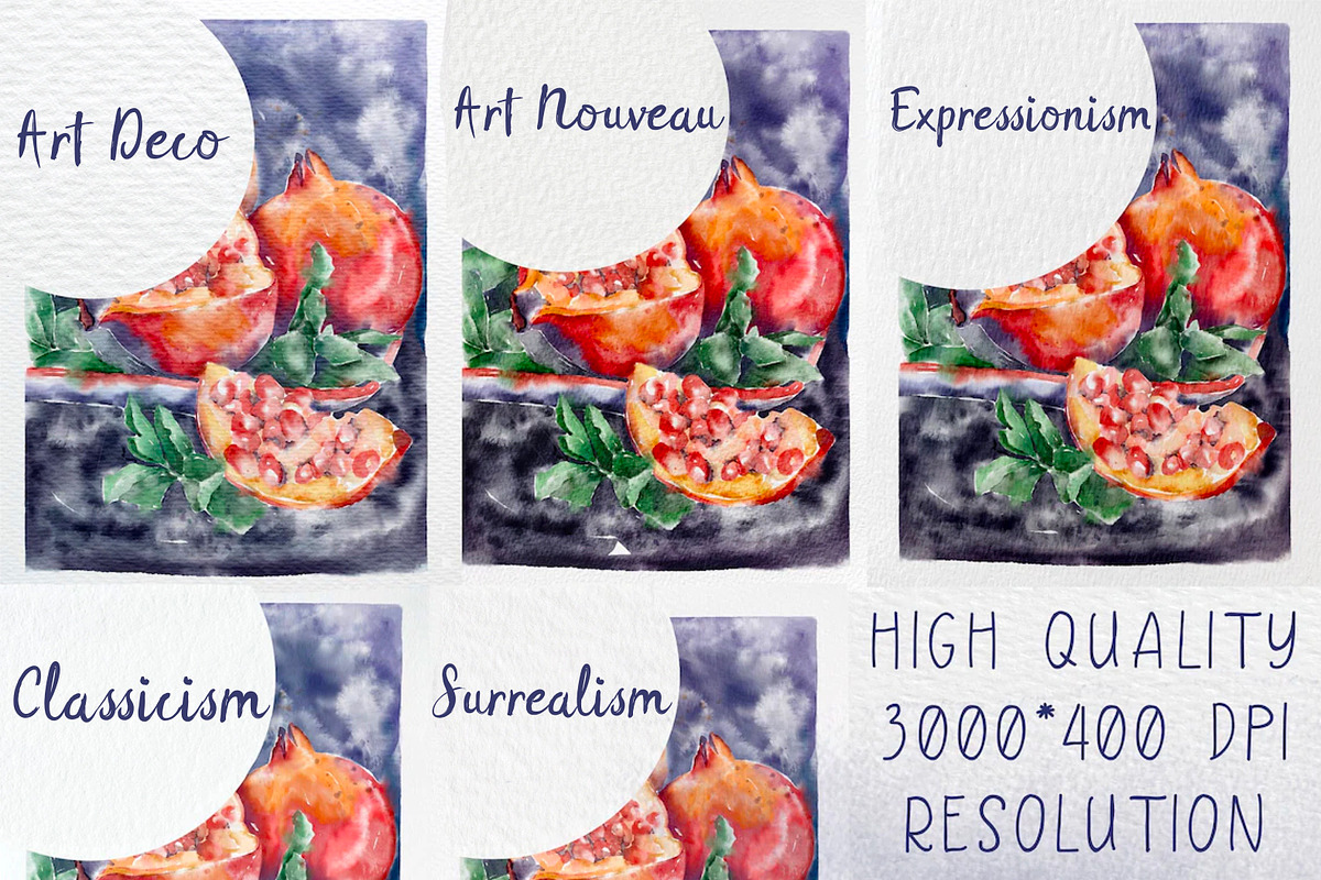 5 Watercolor papers for Procreate, a Brush Add-On by BooStudio (Photo 2 of 7)