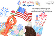 4th of July Mahjong cocktails, a Decorative Illustration by TheHappyGiftArt (Thumbnail 10 of 10)