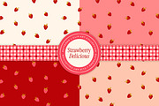 Strawberry Patterns & Clip Art, a Pattern Graphic by Eclectic Anthology (Thumbnail 5 of 12)