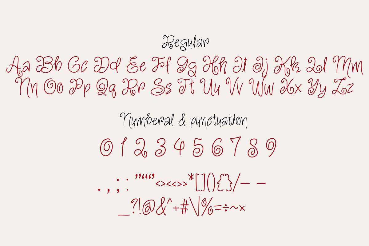 Secret Christmas - Handwritten font, a Handwritten Font by Brown Cupple (Photo 12 of 12)