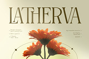 Latherva - Elegant Serif Family Font, a Serif Font by Flawless And Co (Thumbnail 1 of 10)