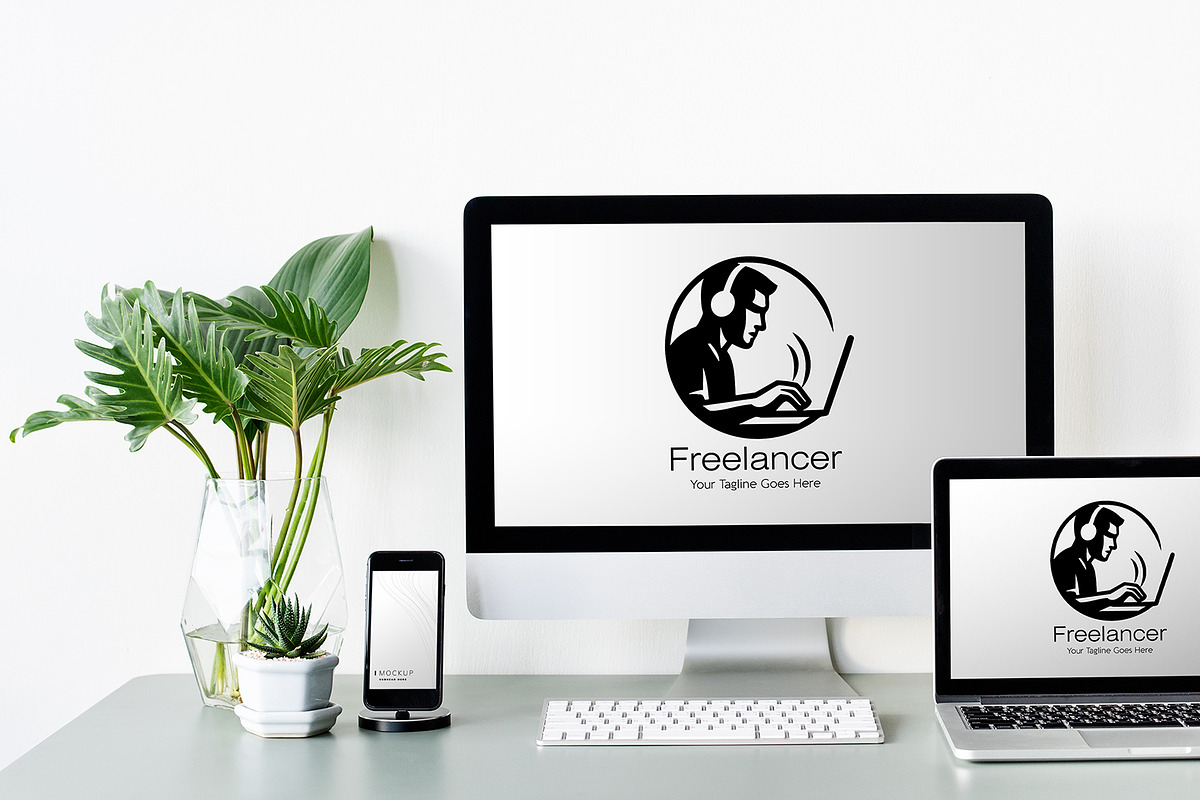 Freelancer Logo Design Template, a Branding & Logo Template by YUDesignStore (Photo 5 of 6)