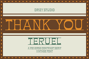 Teruel - Reverse Contrast Vintage