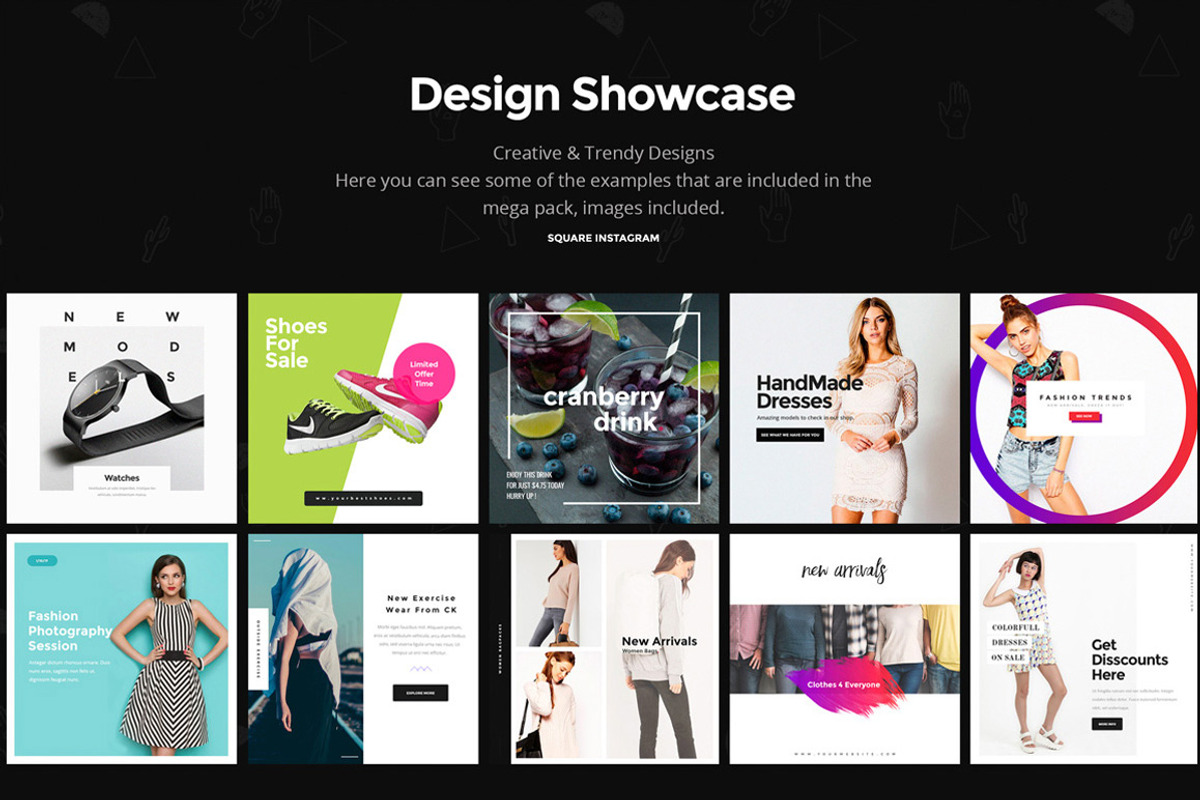 Aibe - 100 Social Banners - 40% OFF, a Templates & Theme by design.supply (Photo 4 of 8)