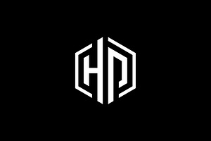 Letters HP monogram logo hexagon, a Branding & Logo Template by brandphant