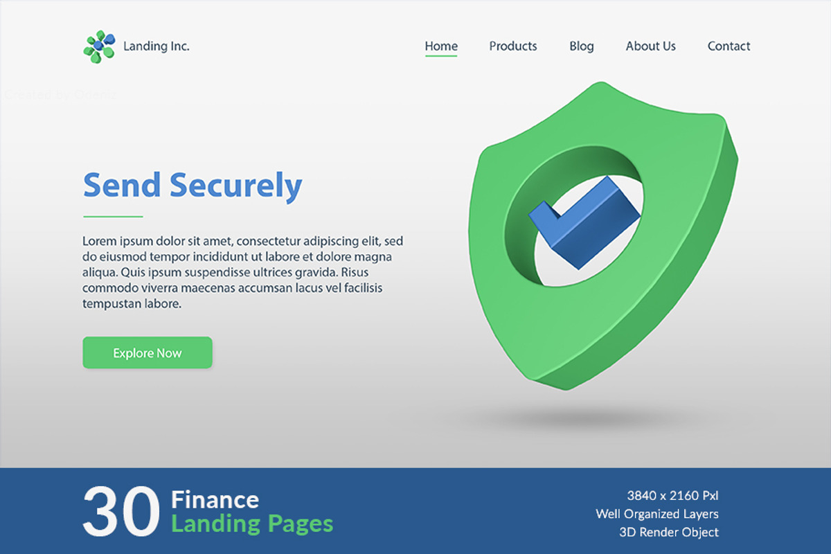 Finance Landing Pages, a Templates & Theme by Odeniz (Photo 26 of 31)
