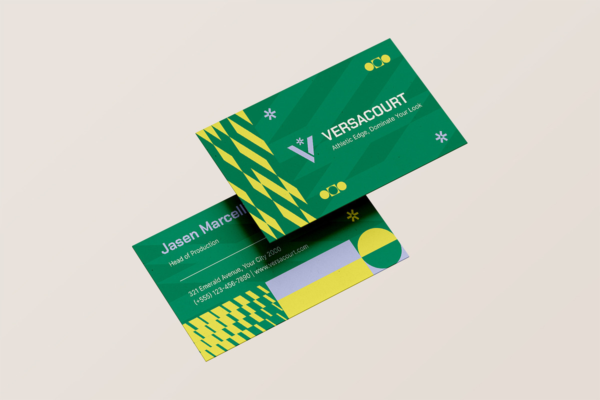 Versacourt - Business Card, a Business Card Template by StreaksideStd (Photo 3 of 3)