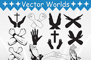Cross Hand Svg, Cross, Hands Svg, an Object Graphic by VectorWorlds (Thumbnail 3 of 3)
