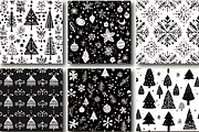 Black and White Christmas Patterns, a Pattern Graphic by Design Station (Thumbnail 2 of 5)