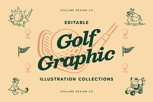 Golf Vintage Logo, a Graphic by Skilline Supply Co.