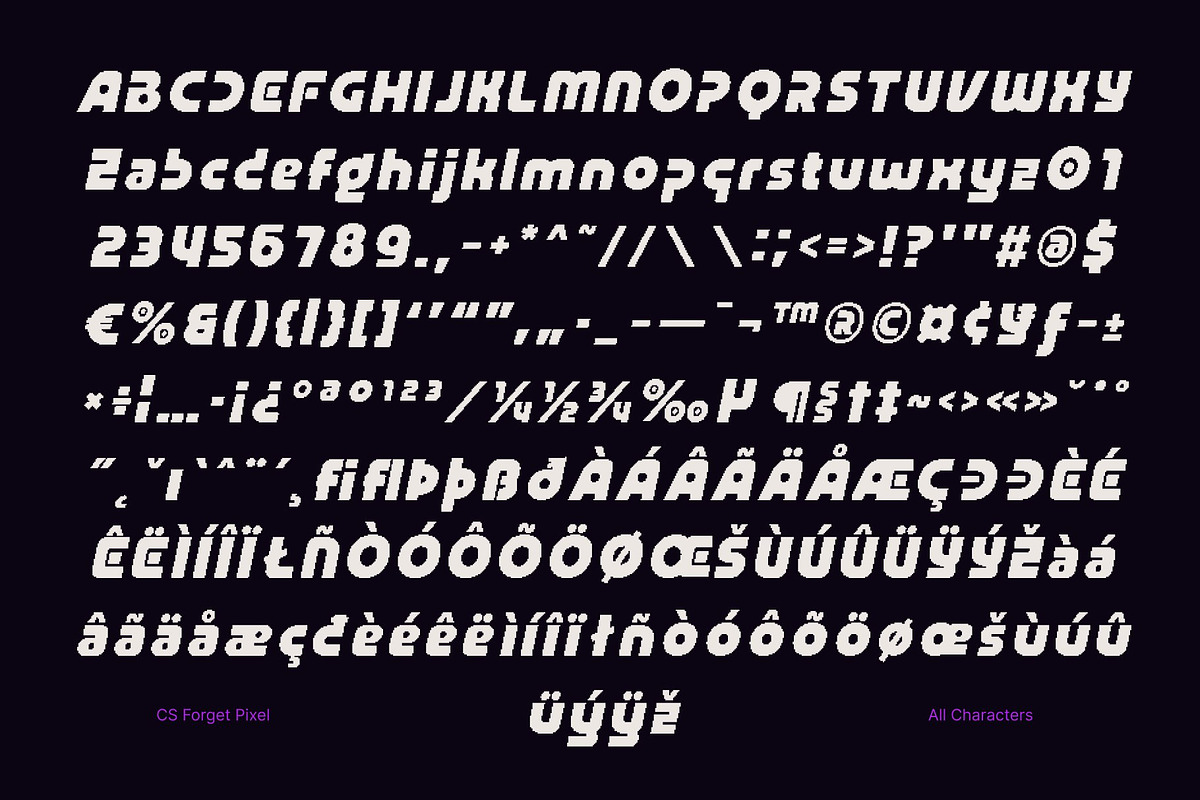 CS Forget Pixel, a Sans Serif Font by Craft Supply Co. (Photo 8 of 8)