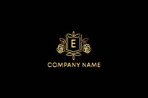 E Luxurious Logo, E Luxury Logo