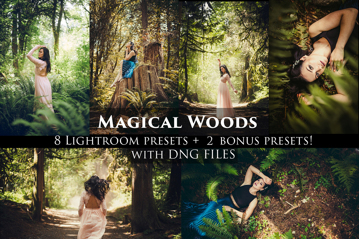 Magical Woods 10 Lightroom presets, an Action Add-On by Graphics, Presets, Photos (Photo 1 of 9)