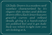CS Daily Drawn, a Serif Font by Craft Supply Co. (Thumbnail 2 of 8)