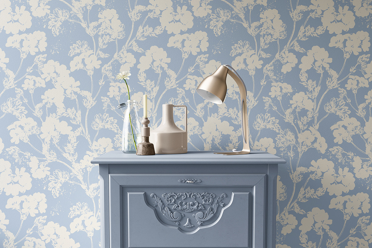 White Blooming Flowers, a Wallpaper Graphic by MalyskaStudio (Photo 13 of 14)