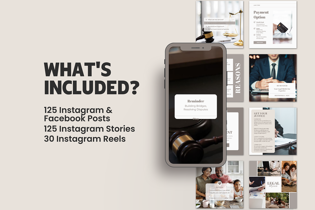Lawyer Instagram Marketing, a Social Media Template by EliteMatidi (Photo 2 of 8)