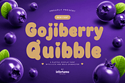 Gojiberry Quibble Font, a Sans Serif Font by Letterhanna Studio (Thumbnail 1 of 9)