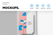 Clothing Apparel Label Mockups, an Advertising Mockup by megostudi0 (Thumbnail 3 of 6)