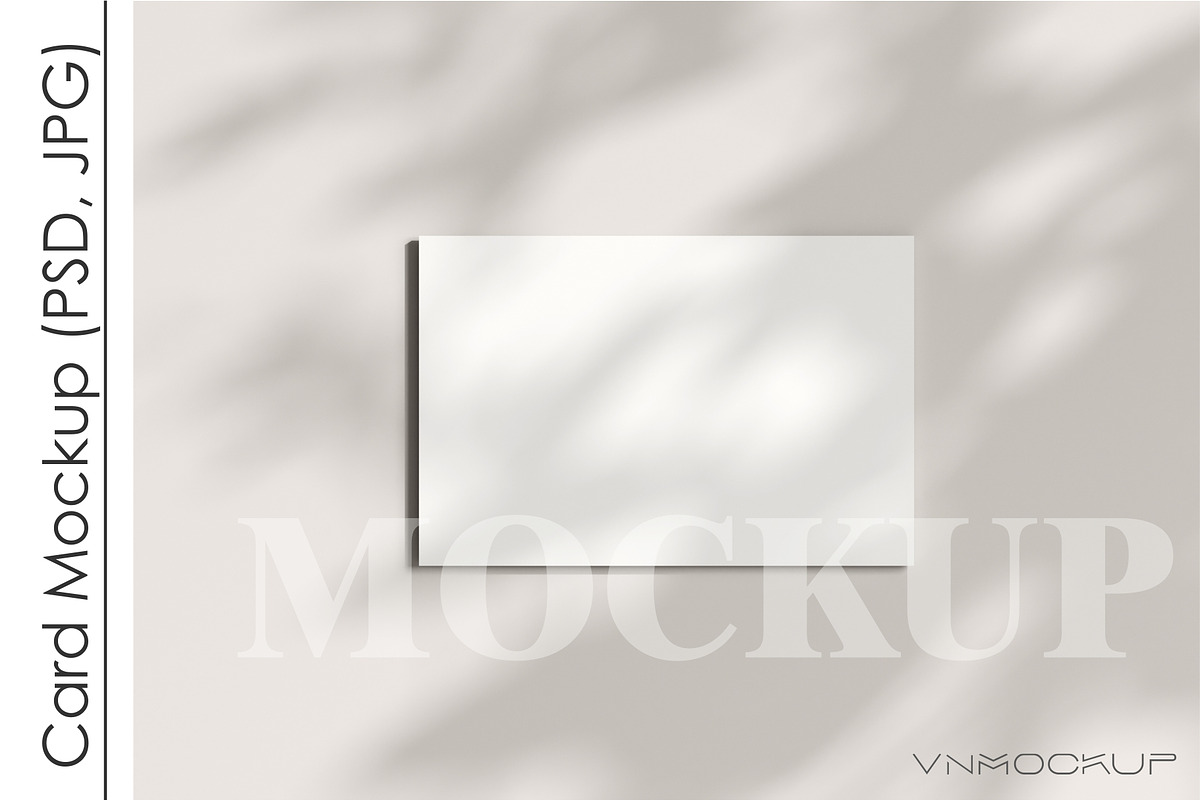 Card Mockup PSD JPG, a Print Template by VNmockup (Photo 1 of 4)
