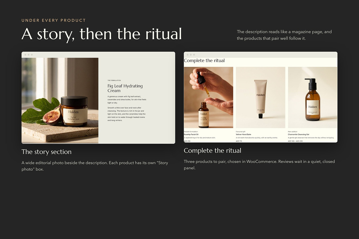 Halden – Skin Care WooCommerce Theme, a WordPress Template by Tomasz Ganclerz (Photo 4 of 22)