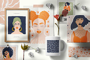 Flowers Girls | Wall Art Creator, an Object Graphic by Leleka.Store (Thumbnail 2 of 15)