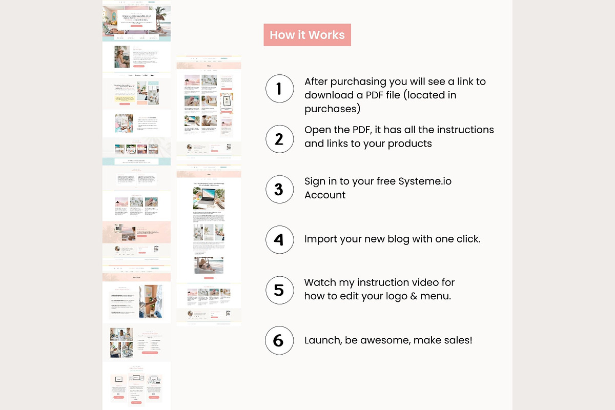 Systeme.io Sorbet Solution Blog, a Landing Page Template by Hayley's Digital Hub (Photo 10 of 10)