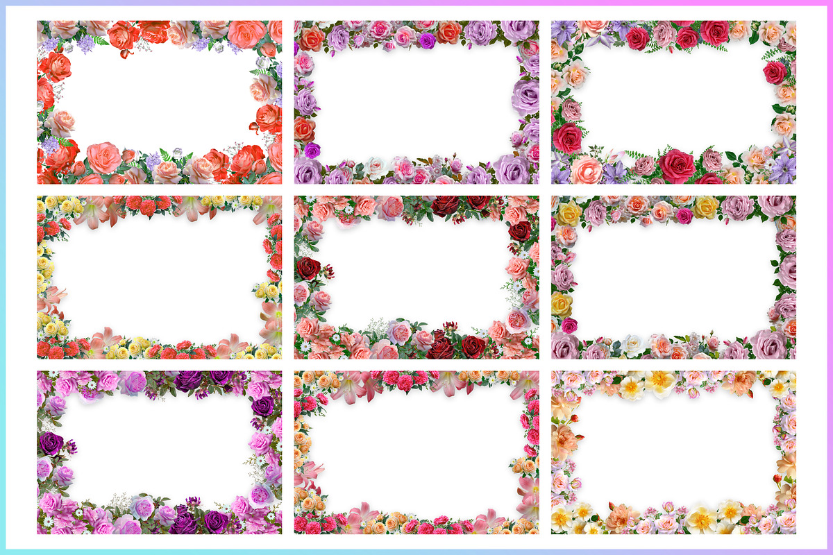 Flower Border, a Background Photo by Forhadx5 (Photo 3 of 5)