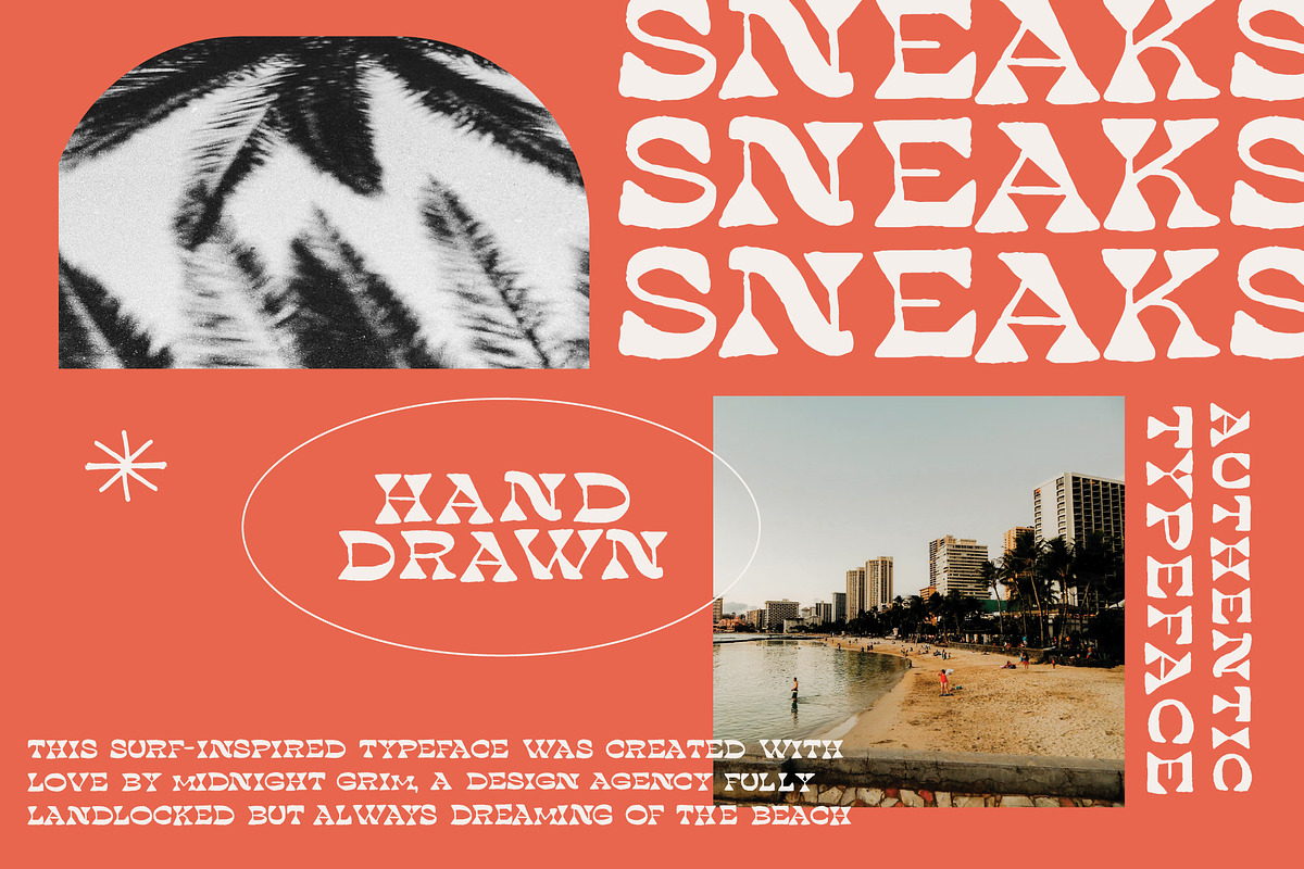 Sneaks Display Font, a Serif Font by Midnight Grim (Photo 1 of 7)