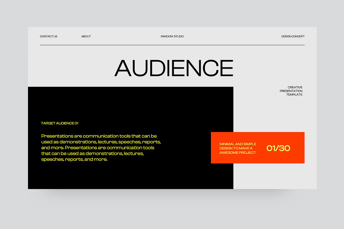 RANDOM Brand Strategy Keynote, a Presentation Template by Dirtytemp Studio (Photo 7 of 11)