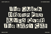CS Yoshiro Drawn, a Sans Serif Font by Craft Supply Co. (Thumbnail 2 of 8)