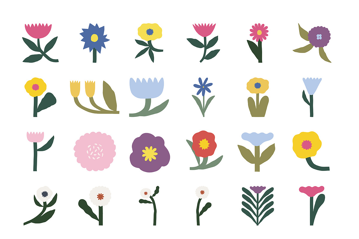 FLOWER MARKET Graphics Collection, a Pattern Graphic by Katerina Osa (Photo 16 of 16)