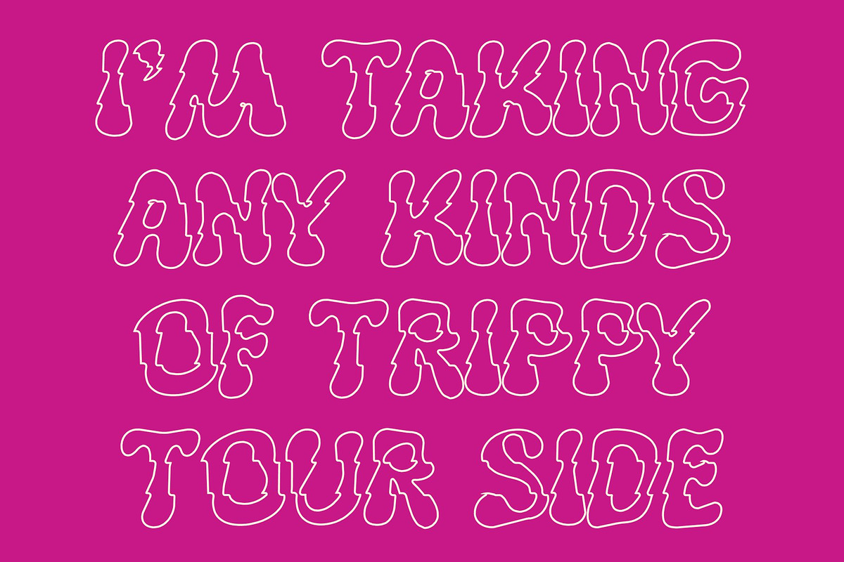 Genida Rippled, a Sans Serif Font by Craft Supply Co. (Photo 3 of 8)