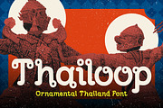Thailoop Ornamental Thailand Font, a Serif Font by Vadovastd (Thumbnail 1 of 7)