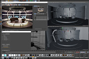 Virtual TV Studio Chat Set 20, an Architecture 3D Model by akerStudio (Thumbnail 23 of 26)